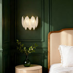 Feather Wall Sconce in Copper, Nickel, or Black – French Luxury Glass Lighting