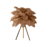 Feather Table Lamp Nordic Tripod Bedside Lighting with 3 Color Temperatures