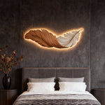 Feather Wall Lamp Art Deco LED Sconce for Modern Interiors