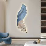 Feather Wall Lamp Art Deco LED Sconce for Modern Interiors