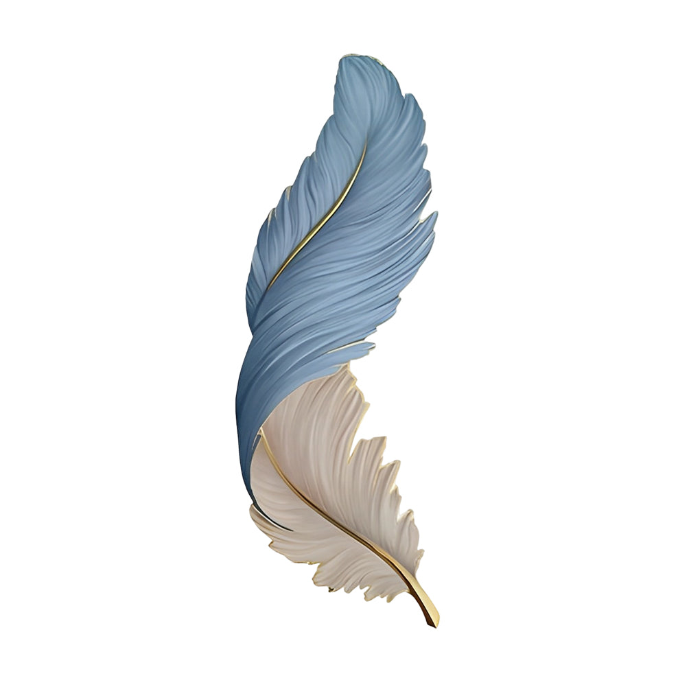 Feather Wall Lamp Art Deco LED Sconce for Modern Interiors
