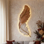 Feather Wall Lamp Art Deco LED Sconce for Modern Interiors