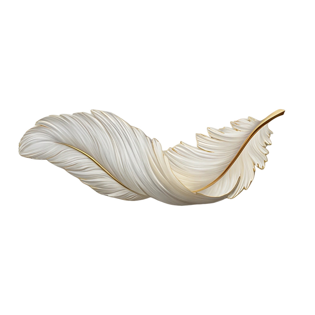 Feather Wall Lamp Art Deco LED Sconce for Modern Interiors