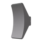 Minimalist LED Outdoor Wall Sconce in Sand Gray Aluminum