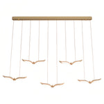 Aurelia Gull Pendant Light — Nordic LED Ceiling Lamp in Rose Gold