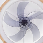 Aria Five-Blade Wood Ceiling Fan with Dimmable LED Light