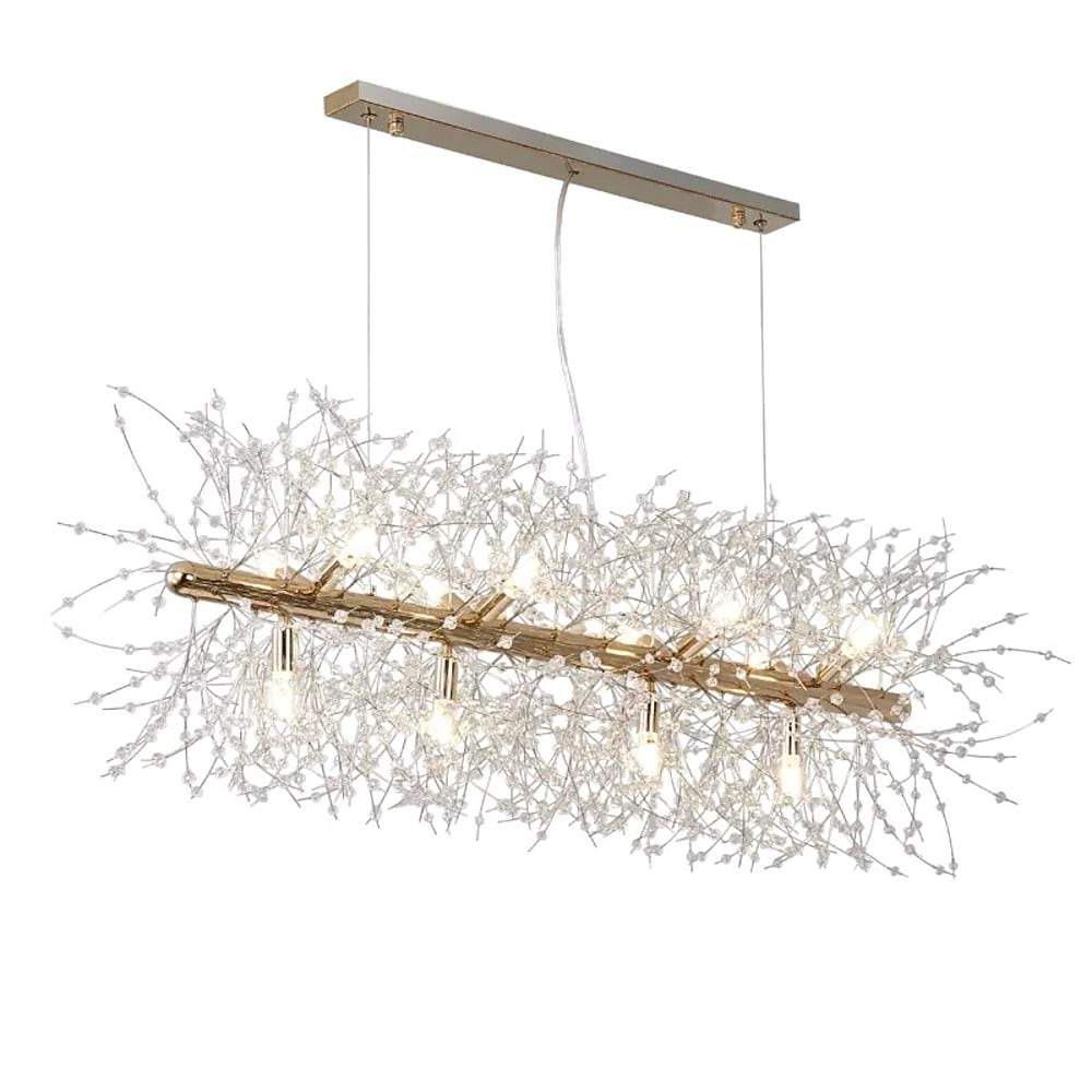 12 Light Firework Island Light G9 Led Crystal Strings Pendant Lights
