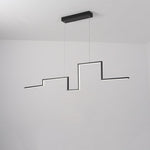 Modern Irregular Linear 1 Light Metal Pvc Island Hallway Led Pendant Lighting