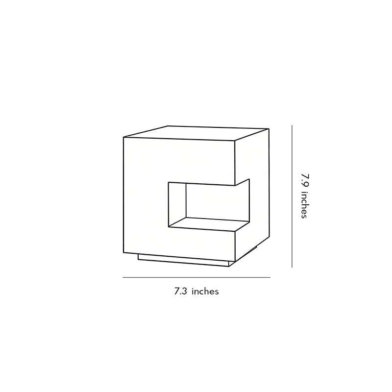 Modern Square LED Outdoor Floor Light Box in Black Aluminum