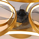 Modern Flower LED Ceiling Fan Light with Remote Control