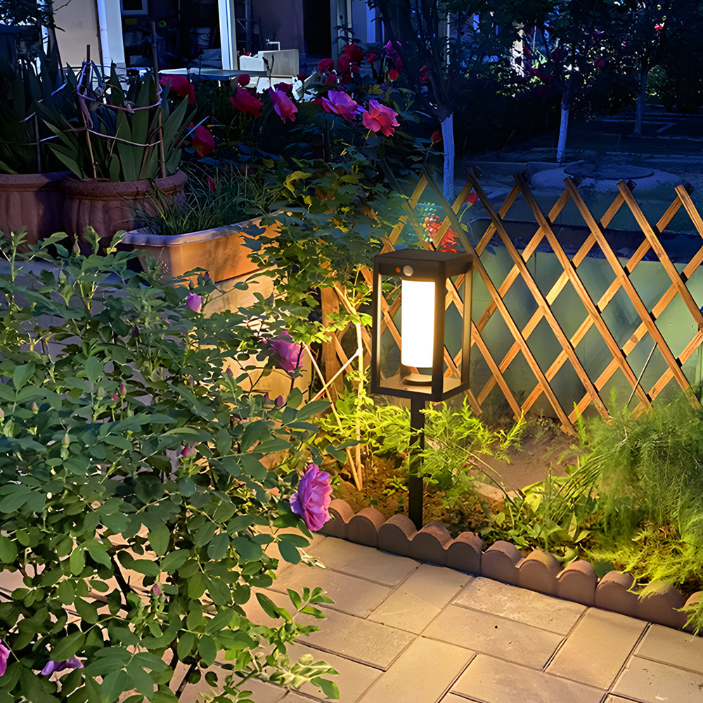 Minimalist Solar LED Landscape Path Lights with Motion Sensor