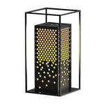 Artisan Brown Stainless Steel Outdoor Garden Light with Floral Cutwork