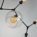 Globe Sputnik Industrial Glass Chandelier Modern Lighting With Customizable Color Shades