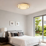 Lumière Crystal Flush Mount Ceiling Light in Chrome