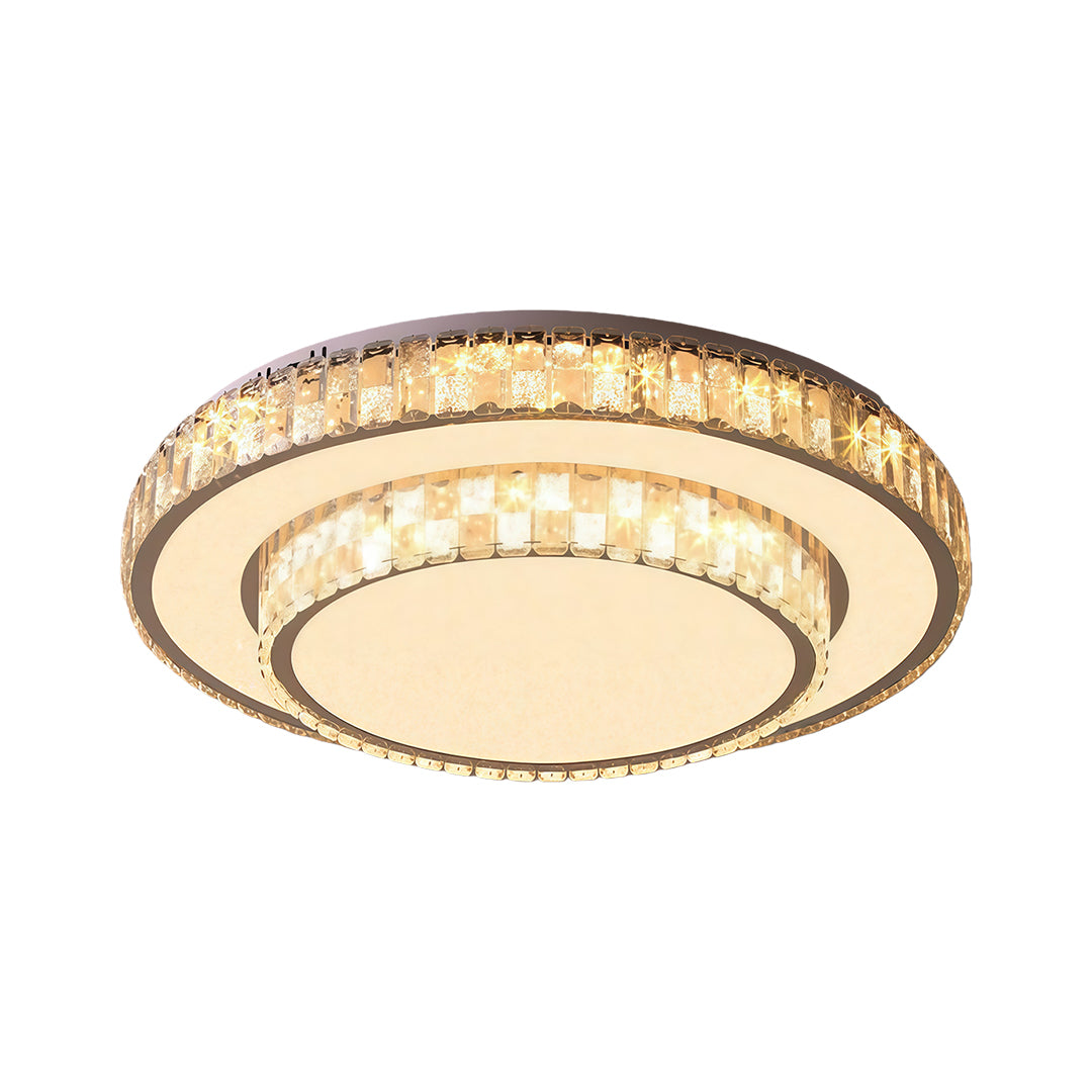 Lumière Crystal Flush Mount Ceiling Light in Chrome