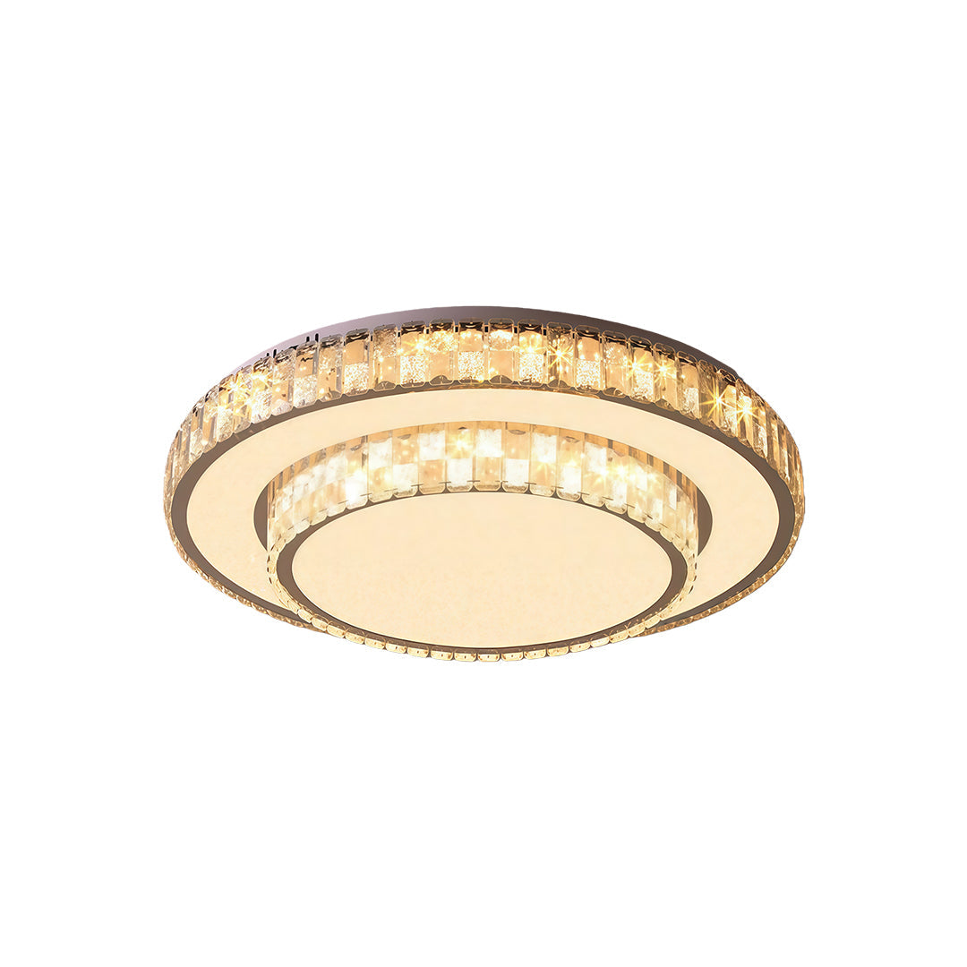 Lumière Crystal Flush Mount Ceiling Light in Chrome