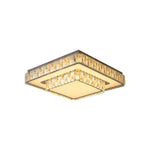 Lumière Crystal Flush Mount Ceiling Light in Chrome