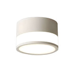 Modern Minimalist Round Flush Mount Ceiling Light with Acrylic Shade