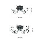 Nordic LED Flush Mount Ceiling Light with Dimmable Silicone Shade
