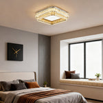 Lumière Crystal Flush Mount Ceiling Light in Chrome