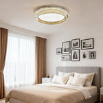 Lumière Crystal Flush Mount Ceiling Light in Chrome