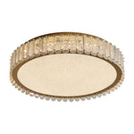 Luxury Crystal Flush Mount Ceiling Light with Chrome Frame and LED