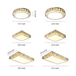 Lumière Crystal Flush Mount Ceiling Light in Chrome