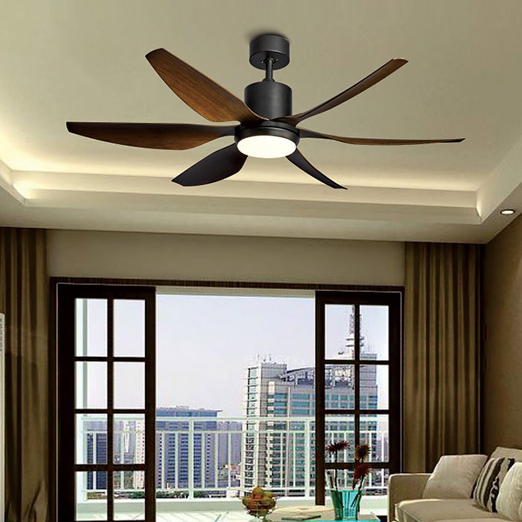 Frequency Conversion 66 Inch Silent Ceiling Fan Lamp 24W Dimming With Remote Control