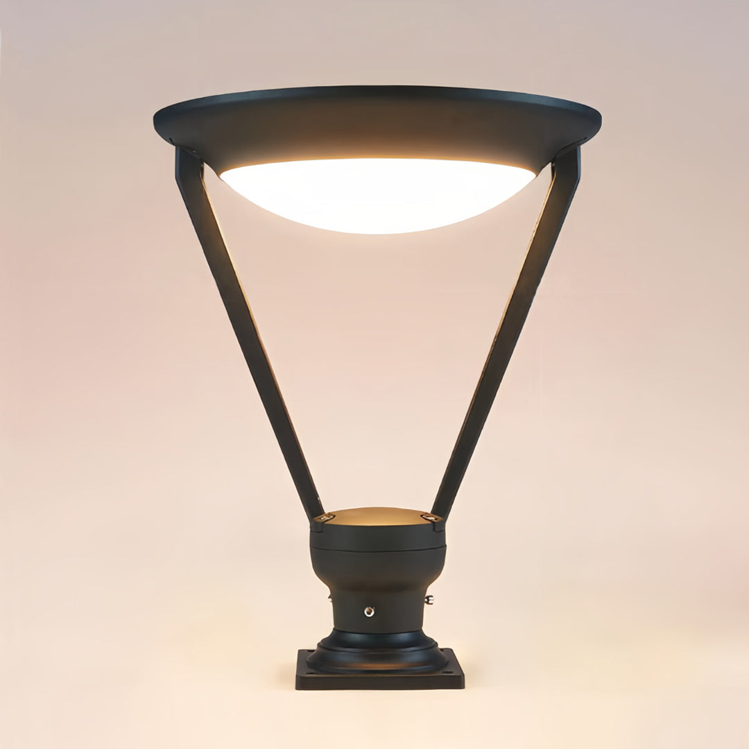 Vintage-Inspired Outdoor Pillar Lights with Dual Power Options