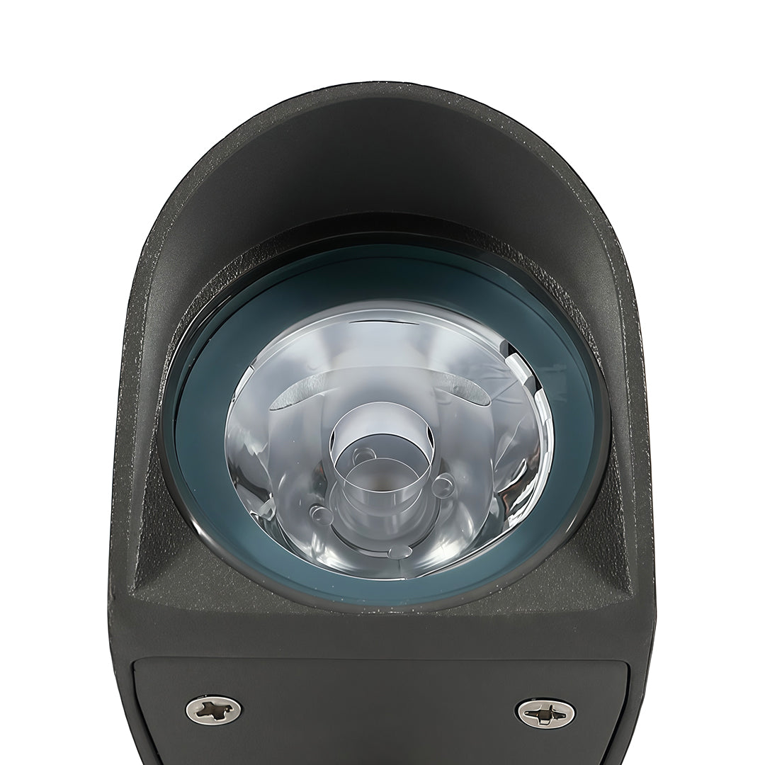 LumaWall Outdoor LED Wall Wash Light in Gray Aluminum