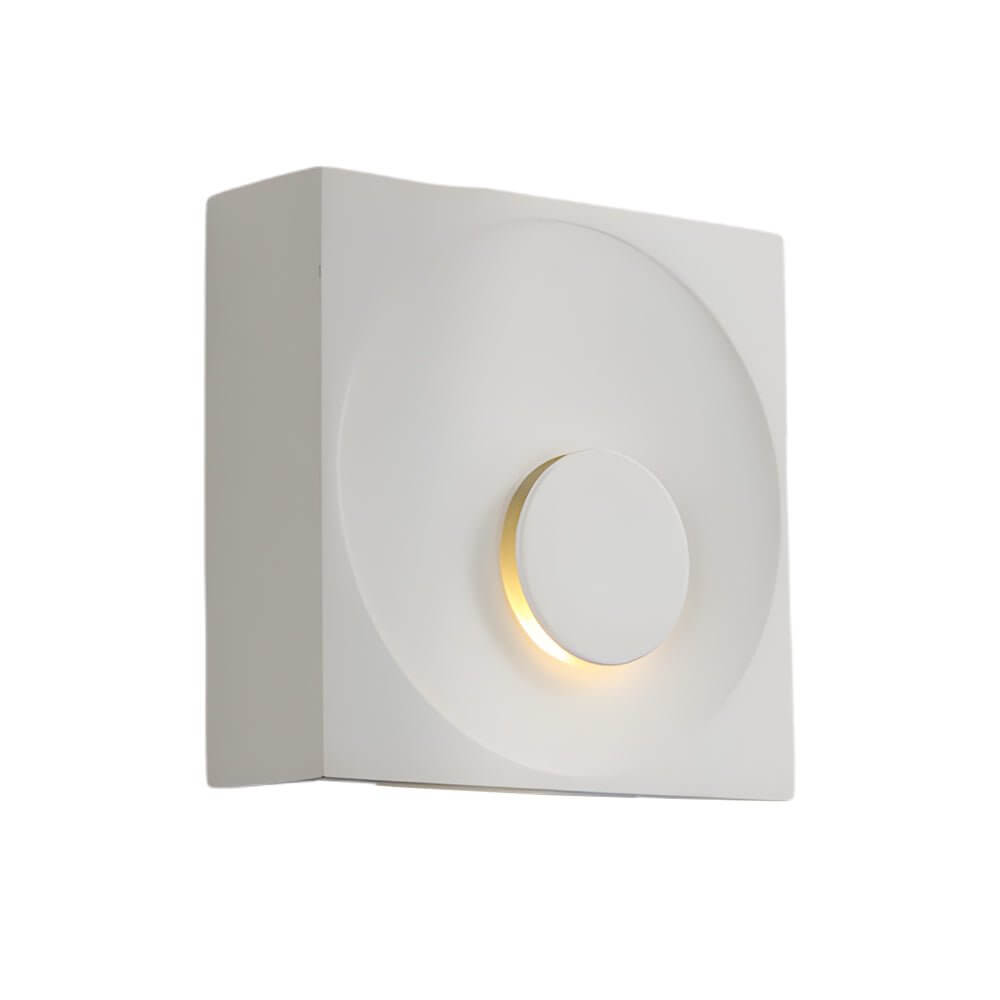 Eclipse Frosted Cement LED Wall Sconce for Modern Interiors