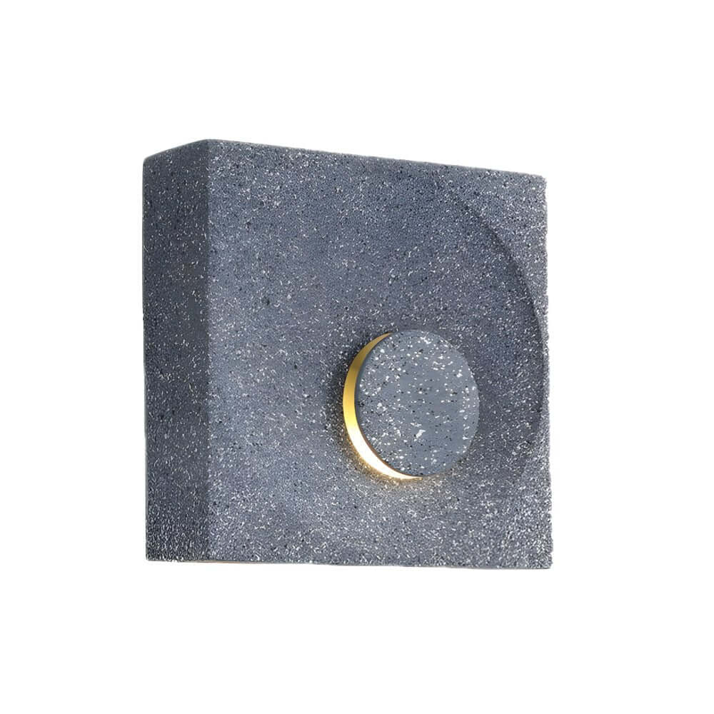 Eclipse Frosted Cement LED Wall Sconce for Modern Interiors