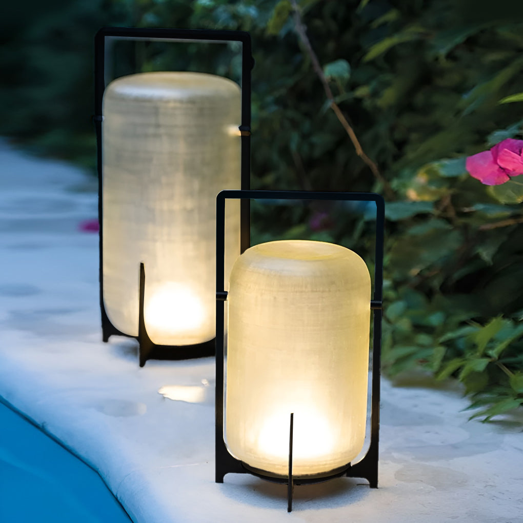 Aria Outdoor Portable LED Lantern with Handle – Modern Waterproof Design