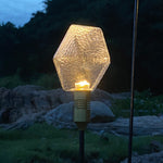 Lumière Diamond Path Light – Modern Landscape LED Bollard in Gold