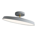 Aurelia Circular LED Semi-Flush Mount Ceiling Light in Nordic Minimalist Style