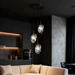 Lumina Glass Pendant Light – Minimalist Adjustable LED Ceiling Lamp