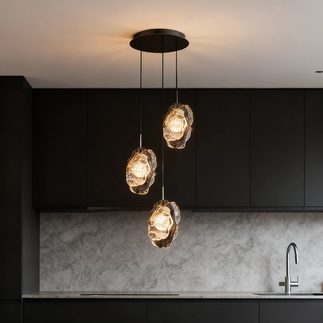 Lumina Glass Pendant Light – Minimalist Adjustable LED Ceiling Lamp
