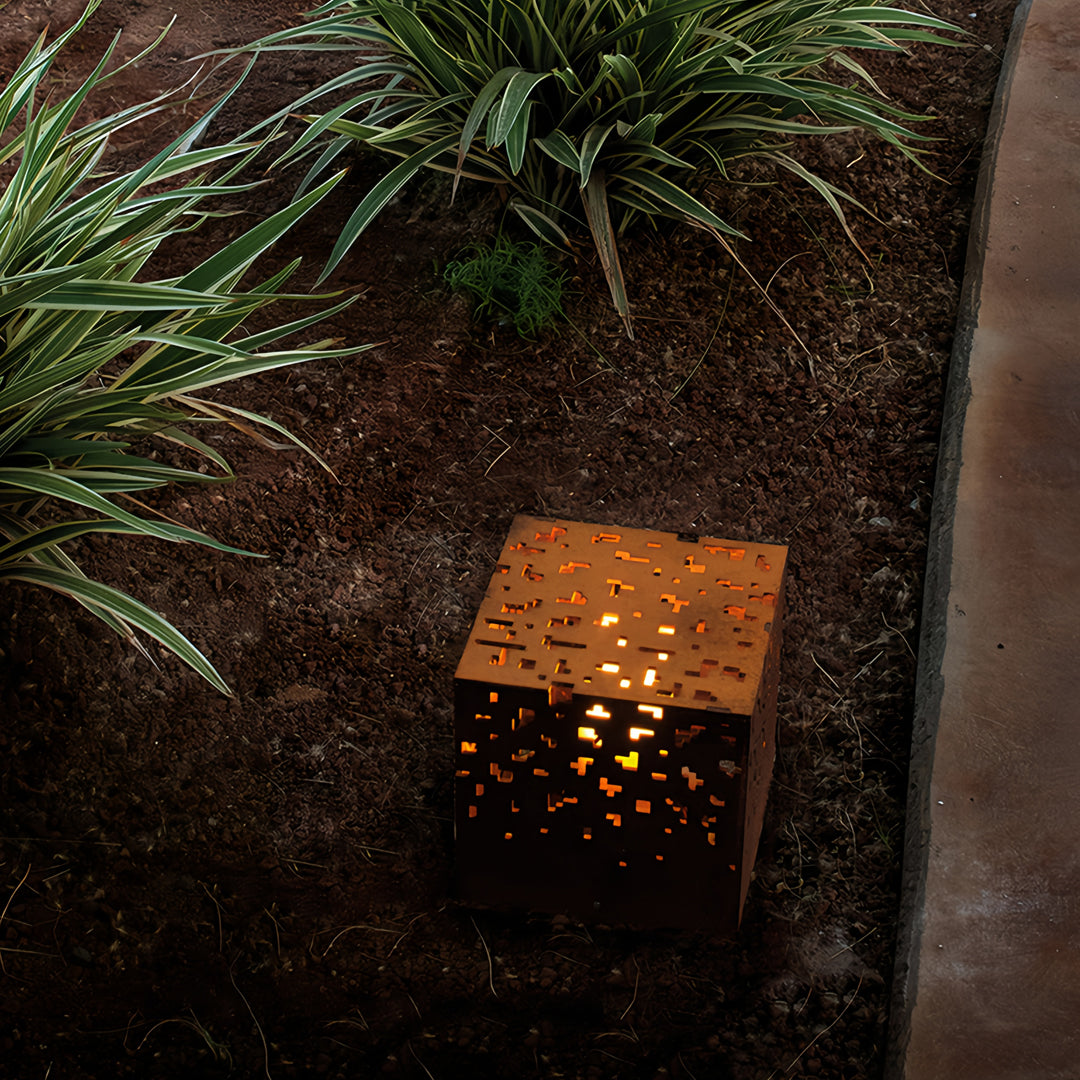Modern Black Outdoor Lantern with LED, IP65 Waterproof