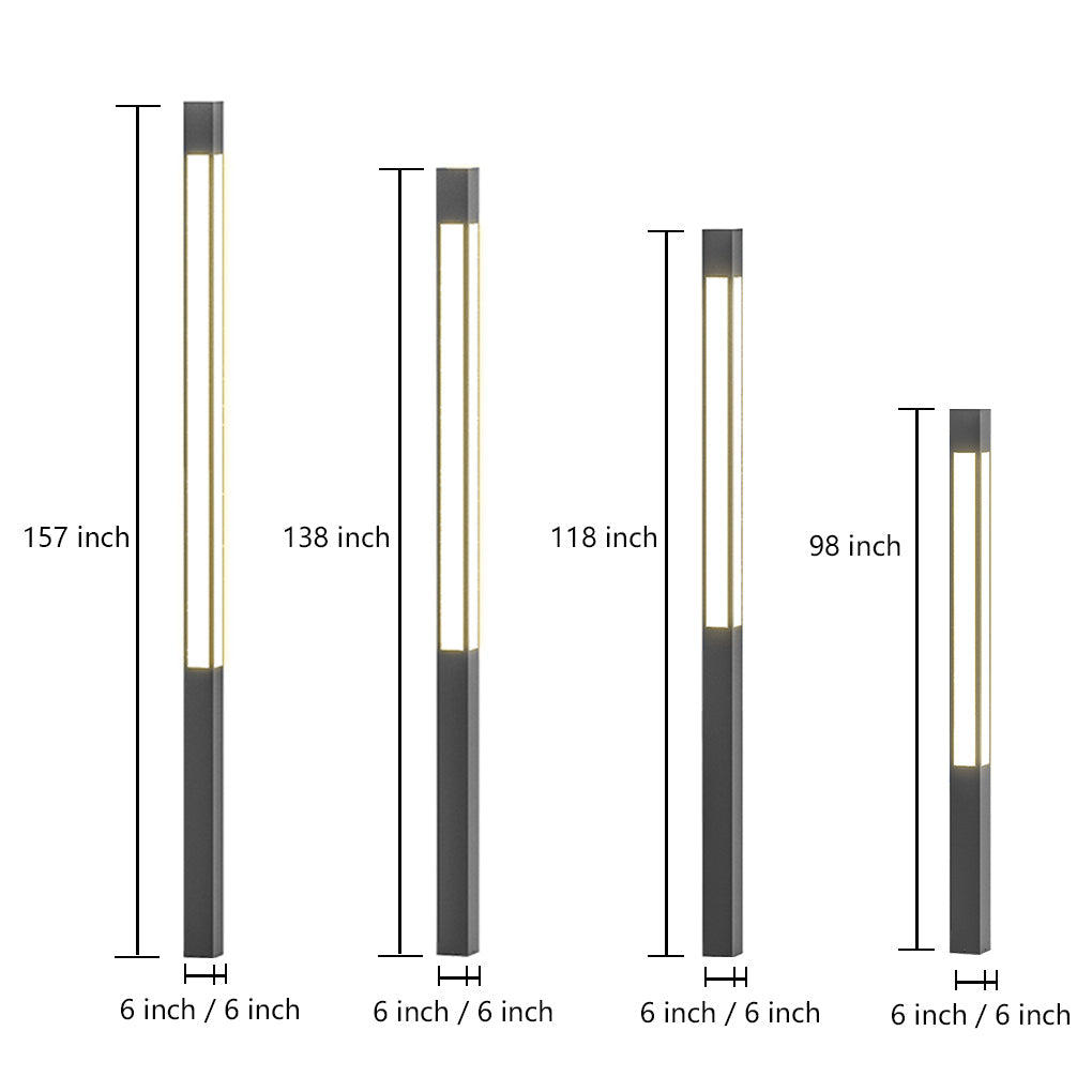 Modern Outdoor Bollard Lights – Waterproof LED Landscape Lighting for Pathways & Gardens