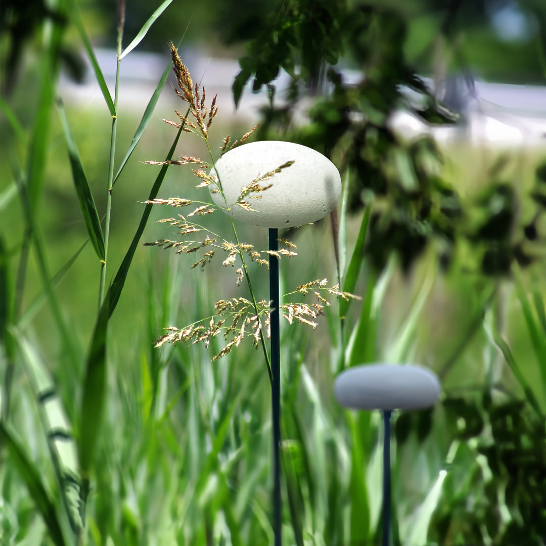 Mushroom Pathway Lights – Stainless Steel Outdoor LED Bollard in Warm White
