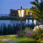 Solar-Powered LED Lawn Stakes for Outdoor Landscape Lighting