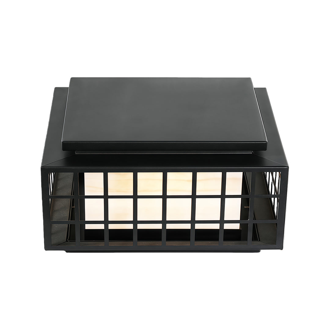 Modern Gate Pillar Lights Outdoor Waterproof Stainless Steel Column Lanterns