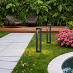 Outdoor LED Bollard Lights for Pathways & Gardens – Minimalist Aluminum