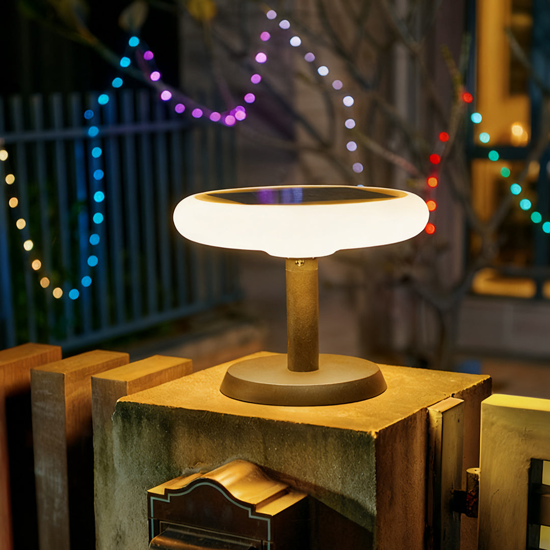 Aria Solar Post Light – Modern Aluminum LED Pillar Lamp for Garden & Patio