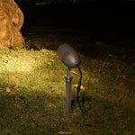 Minimalist LED Outdoor Spotlight with Ground Spike, Warm White 3000K