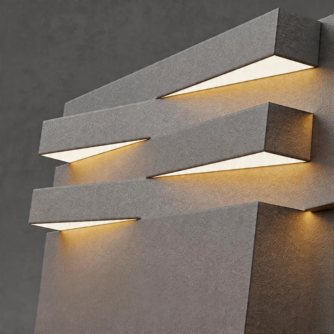Modern Stainless Steel Outdoor Pillar Light with Solar & Hardwired Options