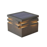 Modern Stainless Steel Outdoor Pillar Light with Solar & Hardwired Options