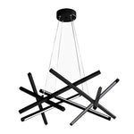 Satellite Geometric LED Chandelier in Black, Gold, or White