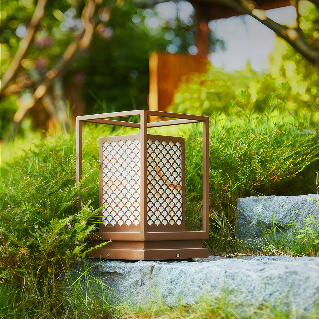 Marble LED Bollard Light for Courtyards, Walkways, and Gardens