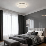 Aurelia Geometric Flush Mount Ceiling Light in White with Full-Sky Star Effect